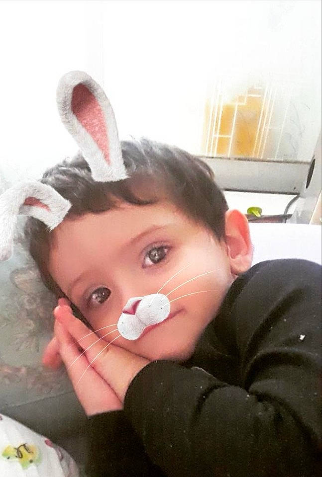 Aiden joined the competition — help win amazing prizes! cheek, child, ear, easter_bunny, eye, face, forehead, head, infant, mouth, nose, organ, person, product, rabbit, rabits_and_hares, skin, smile, stuffed_toy, textile