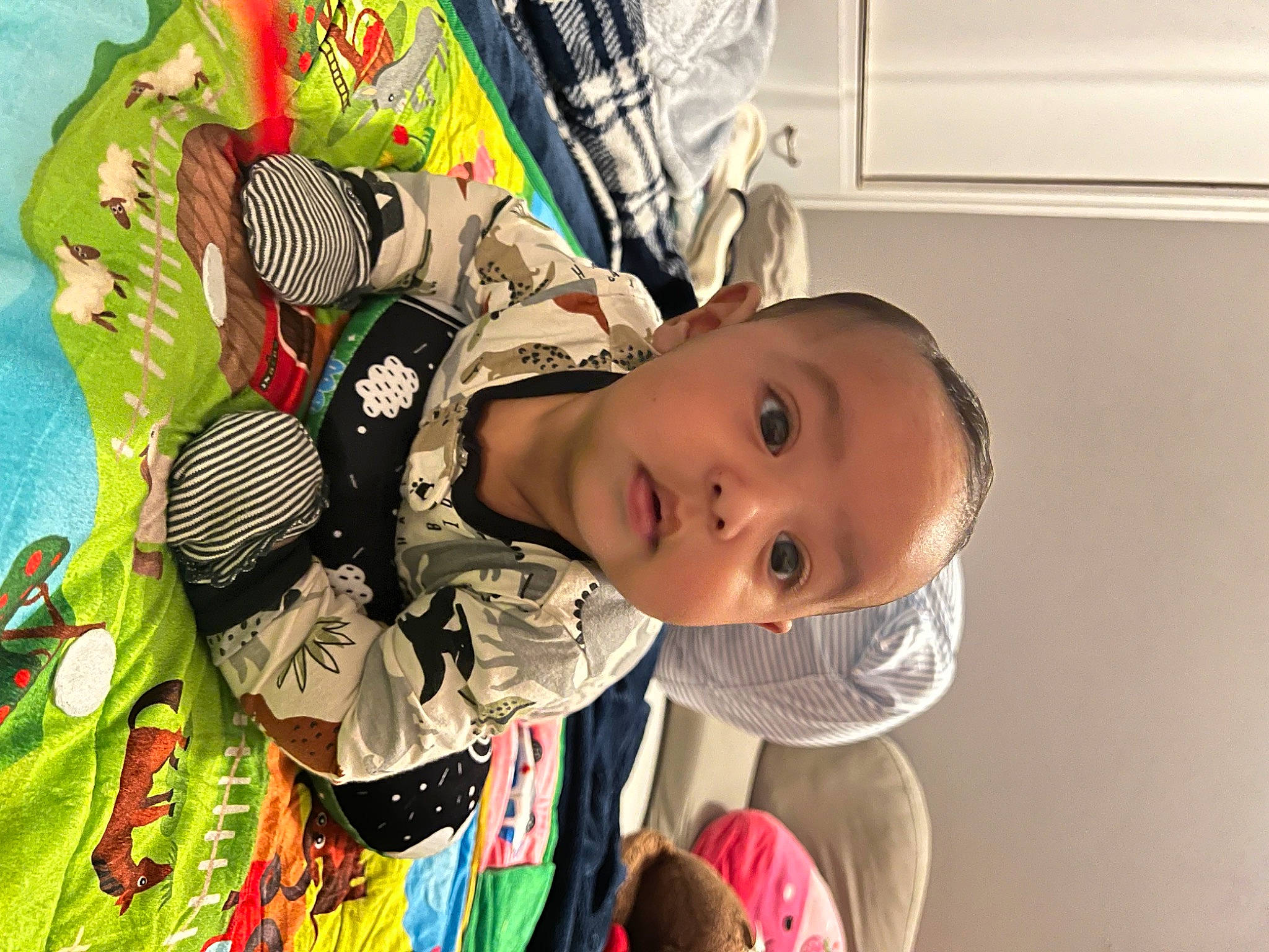 Jojo joined the competition — help win amazing prizes! baby, baby_products, baby_toddler_clothing, child, fun, happy, hat, headgear, house, pattern, person, plant, play, room, smile, toddler, tree