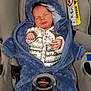 Arthur joined the competition — help win amazing prizes! baby, infant, car_seat, blue_onesie, sleeping, cozy, knitted_sweater, child, safety, seatbelt, infant_clothing, newborn, cute, closed_eyes, hooded_jacket, soft_texture, indoor, relaxed, small_hands, wearing_clothes