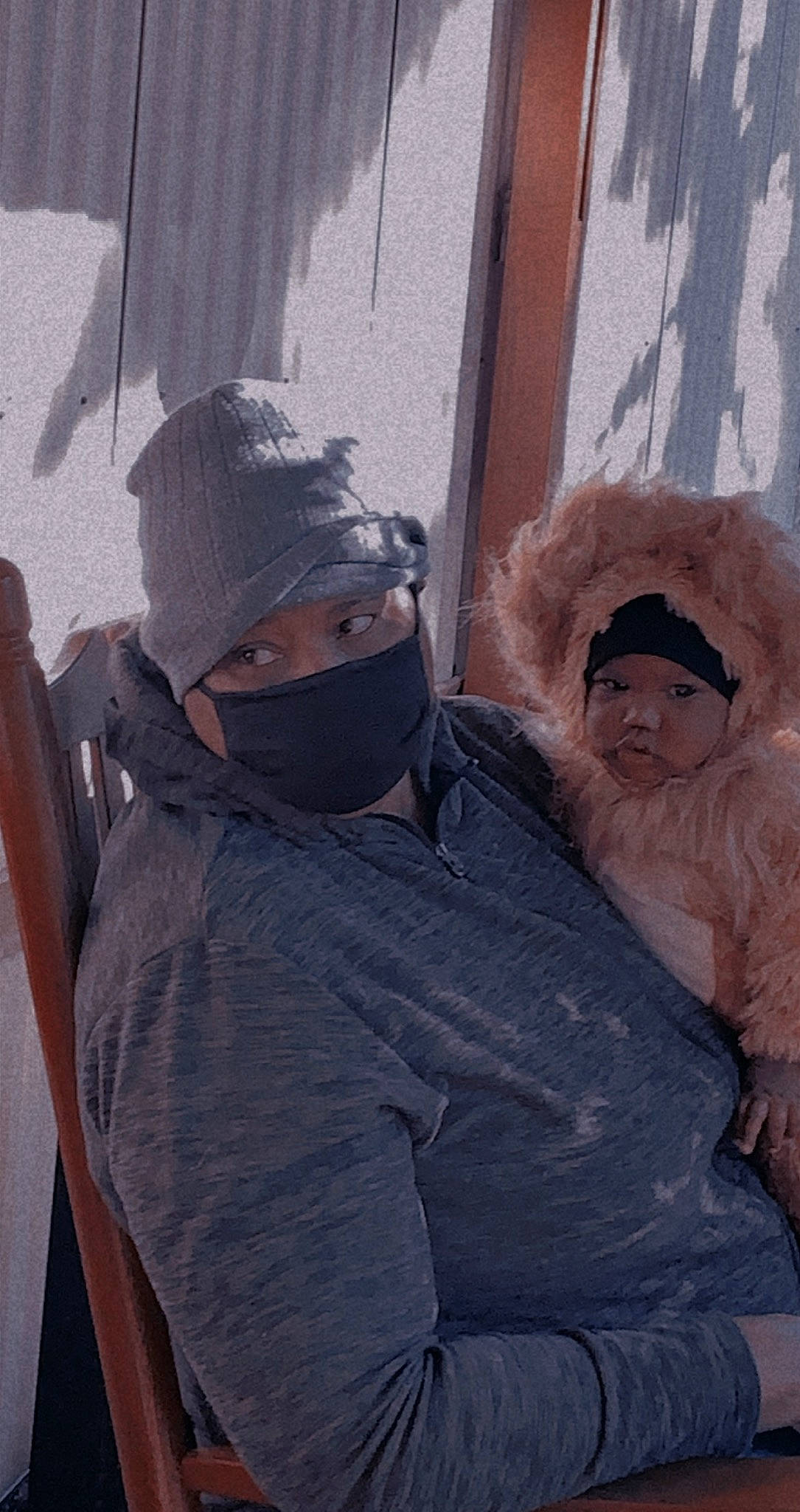 Kamryn joined the competition — help win amazing prizes! art, baseball_cap, cap, eyewear, freezing, fun, fur, hat, headgear, headwear, leisure, person, personal_protective_equipment, recreation, sitting, snow, sunglasses, tree, vision_care, visual_arts