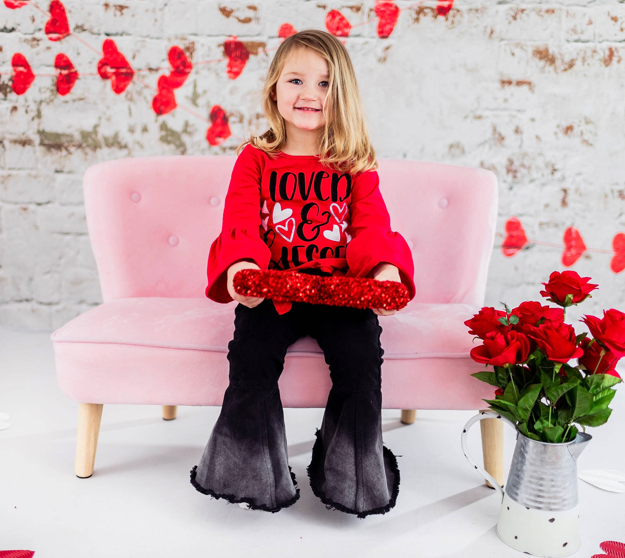 Brooklyn joined the competition — help win amazing prizes! arm, clothing, comfort, flower, flowerpot, furniture, hair, head, human_body, interior_design, joy, neck, outerwear, person, plant, shoulder, sleeve, smile, t_shirt, textile