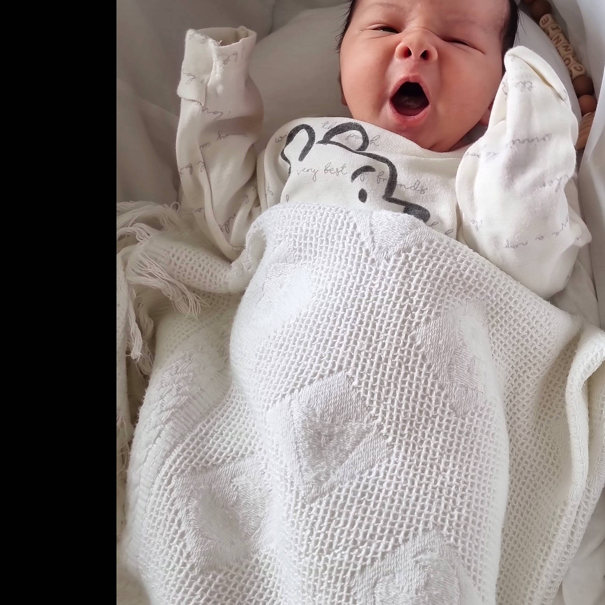 Connie joined the competition — help win amazing prizes! baby, baby_products, baby_safety, baby_sleeping, baby_toddler_clothing, bedding, bedtime, blanket, child, comfort, happy, linens, nap, pattern, person, room, skin, sleep, sleeve, textile