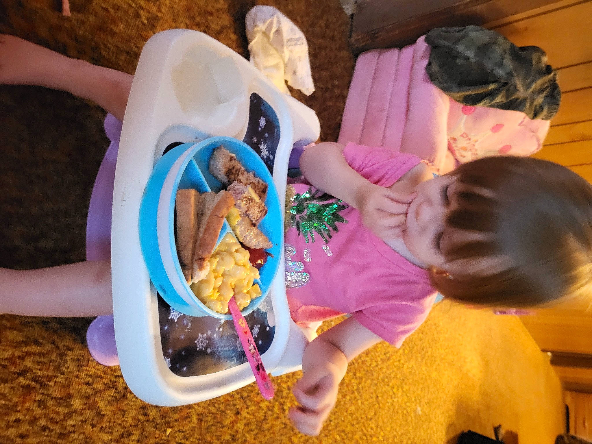 Olivia joined the competition — help win amazing prizes! baby, child, comfort_food, cuisine, dessert, food, fun, leisure, meal, person, plastic, play, purple, recreation, room, toddler, vacation, visual_arts