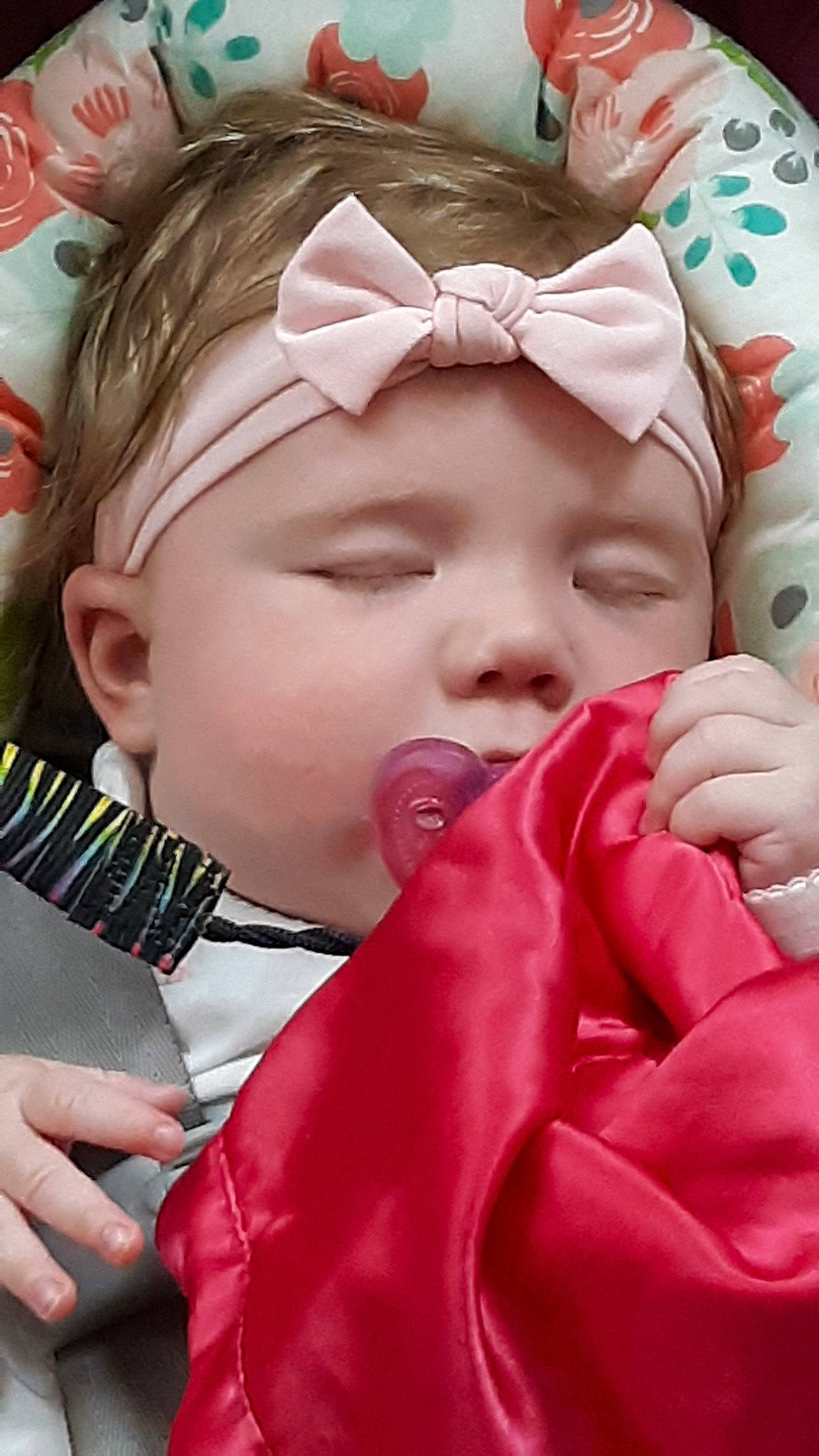 Harley joined the competition — help win amazing prizes! baby, cheek, child, face, facial_expression, head, headwear, lip, mouth, nose, person, skin, sleep, toddler