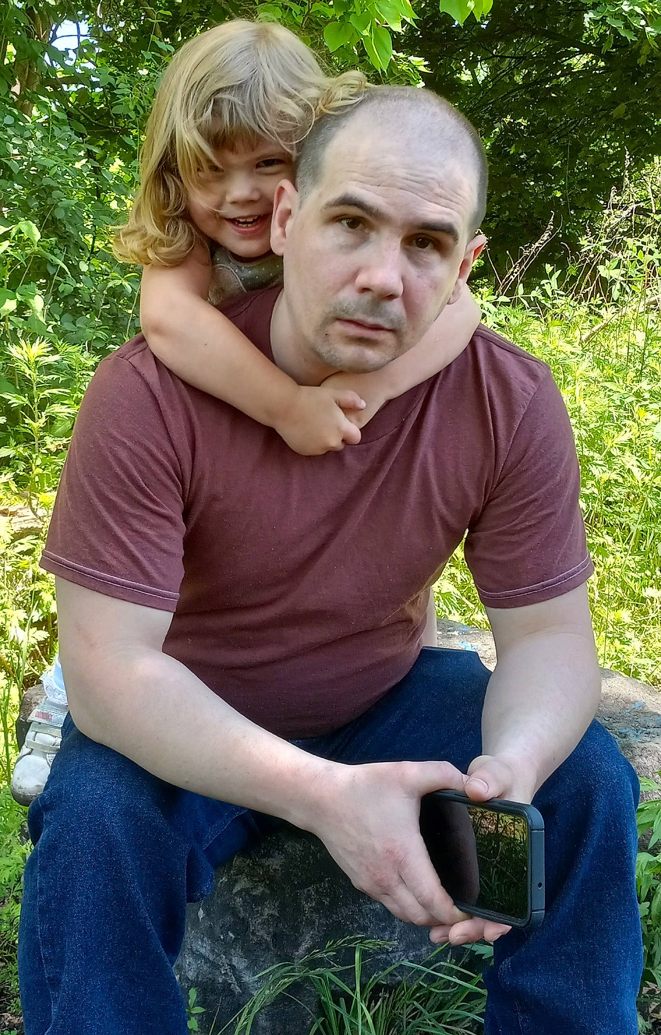 Remington Larae joined the competition — help win amazing prizes! botany, face, gesture, glove, grass, grass_family, green, hair, hand, happy, jeans, joy, lawn, leisure, mammal, meadow, people_in_nature, person, photograph, plant