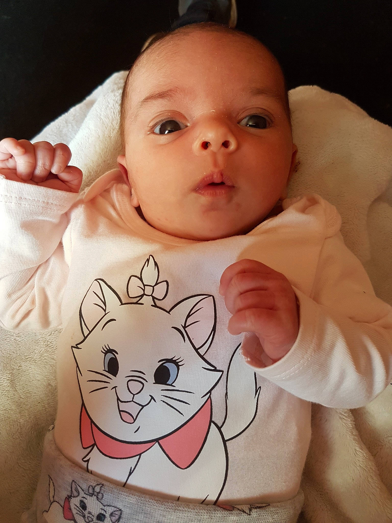 Amiyah joined the competition — help win amazing prizes! arm, baby, cheek, child, ear, eye, eyebrow, face, finger, forehead, hand, head, human, lip, nose, person, pink, product, skin, textile