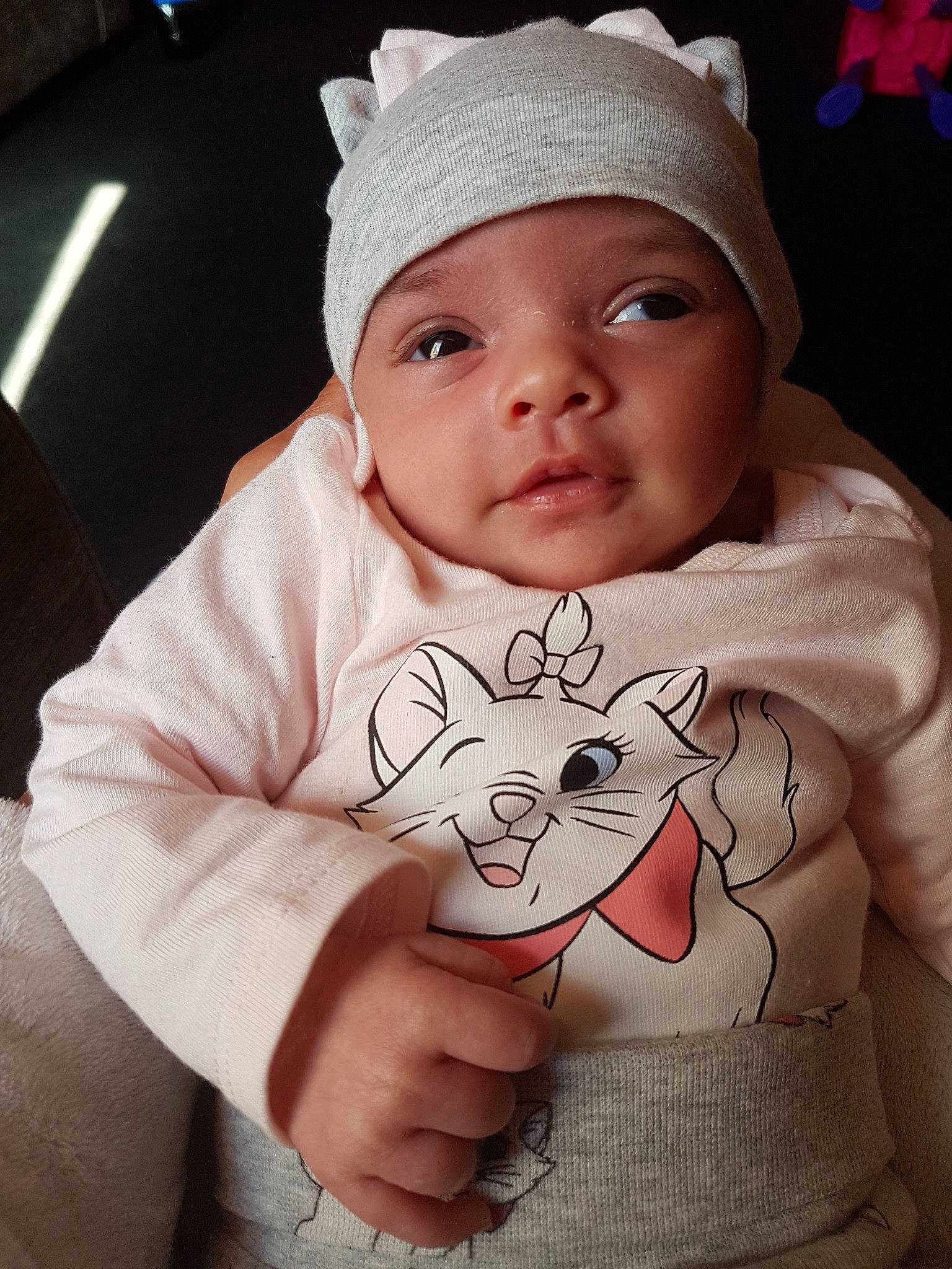 Amiyah is registered to the contest to win money with this photo: baby, cheek, child, cool, ear, finger, forehead, hand, head, headgear, headwear, person, skin, smile, toddler