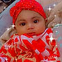 Ashanti is registered to the contest to win money with this photo: baby, child, infant, headband, red, polka_dot, clothing, portrait, face, eyes, sparkles, crown, blanket, cute, indoors, baby_girl, patterned_clothing, soft_texture, close_up, adorable
