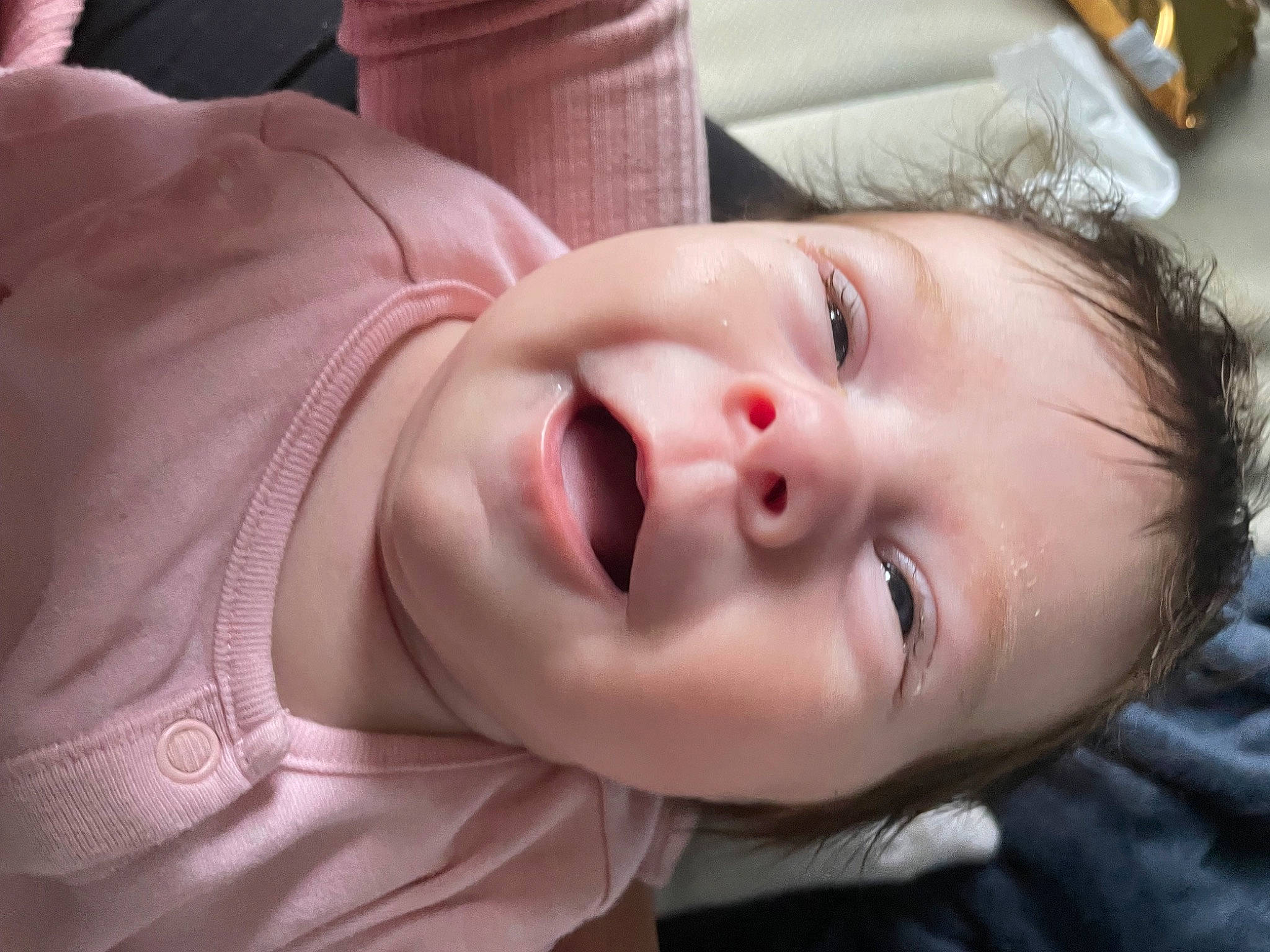 Ivy-mae is registered to the contest to win money with this photo: baby, baby_toddler_clothing, cheek, chin, ear, eye, eyebrow, eyelash, flash_photography, forehead, fun, happy, headgear, iris, lip, mouth, neck, nose, person, skin