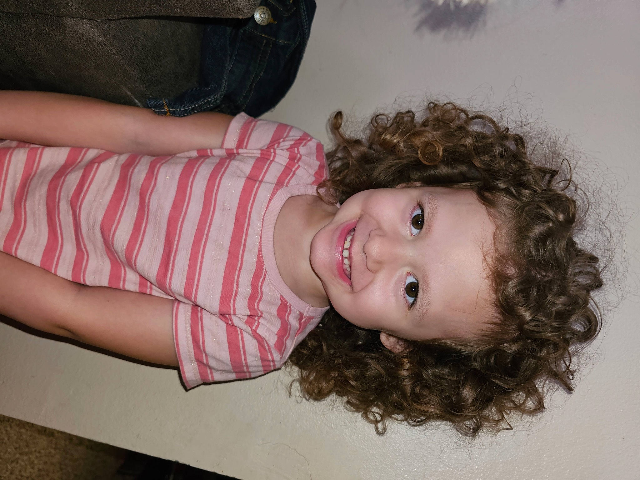 Autumn is registered to the contest to win money with this photo: cheek, child, elbow, flash_photography, fun, happy, joy, lip, pattern, person, portrait_photography, skin, smile, thigh, toddler