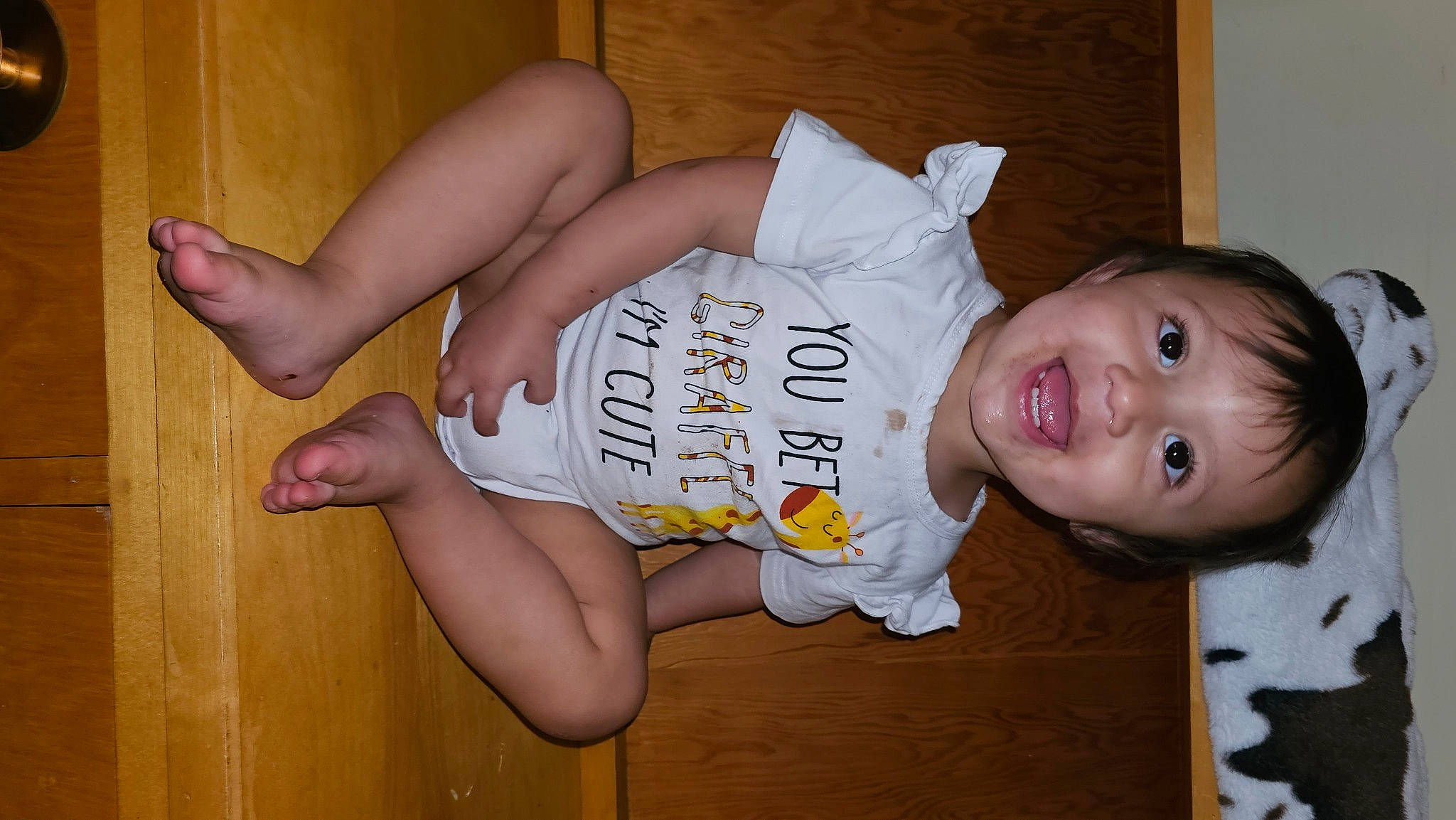 Skylar joined the competition — help win amazing prizes! arm, baby_toddler_clothing, cheek, elbow, eye, facial_expression, finger, hair, head, human_body, joy, knee, leg, mouth, organ, person, skin, sleeve, thigh, thumb