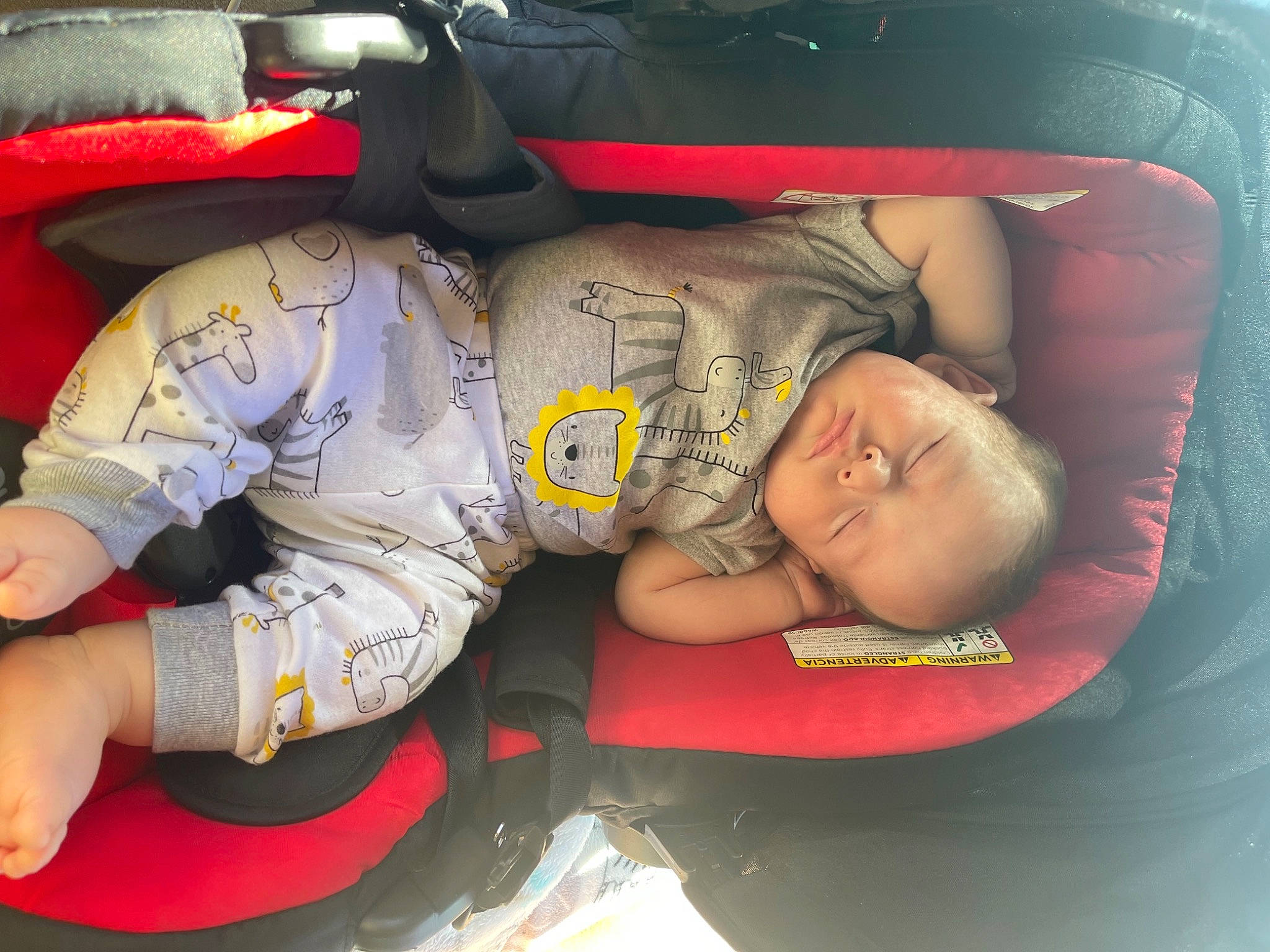 Gael joined the competition — help win amazing prizes! auto_part, baby, baby_carriage, baby_products, baby_sleeping, baby_toddler_clothing, bedtime, car_seat, carmine, child, comfort, elbow, font, lap, motor_vehicle, nap, person, room, sitting, t_shirt