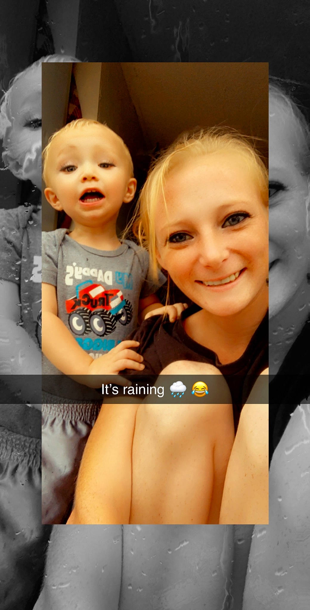 Lakyn is registered to the contest to win money with this photo: baby, cheek, child, face, facial_expression, fun, gesture, happy, head, joy, laugh, nose, person, photo_caption, photography, photomontage, selfie, skin, smile, surprise