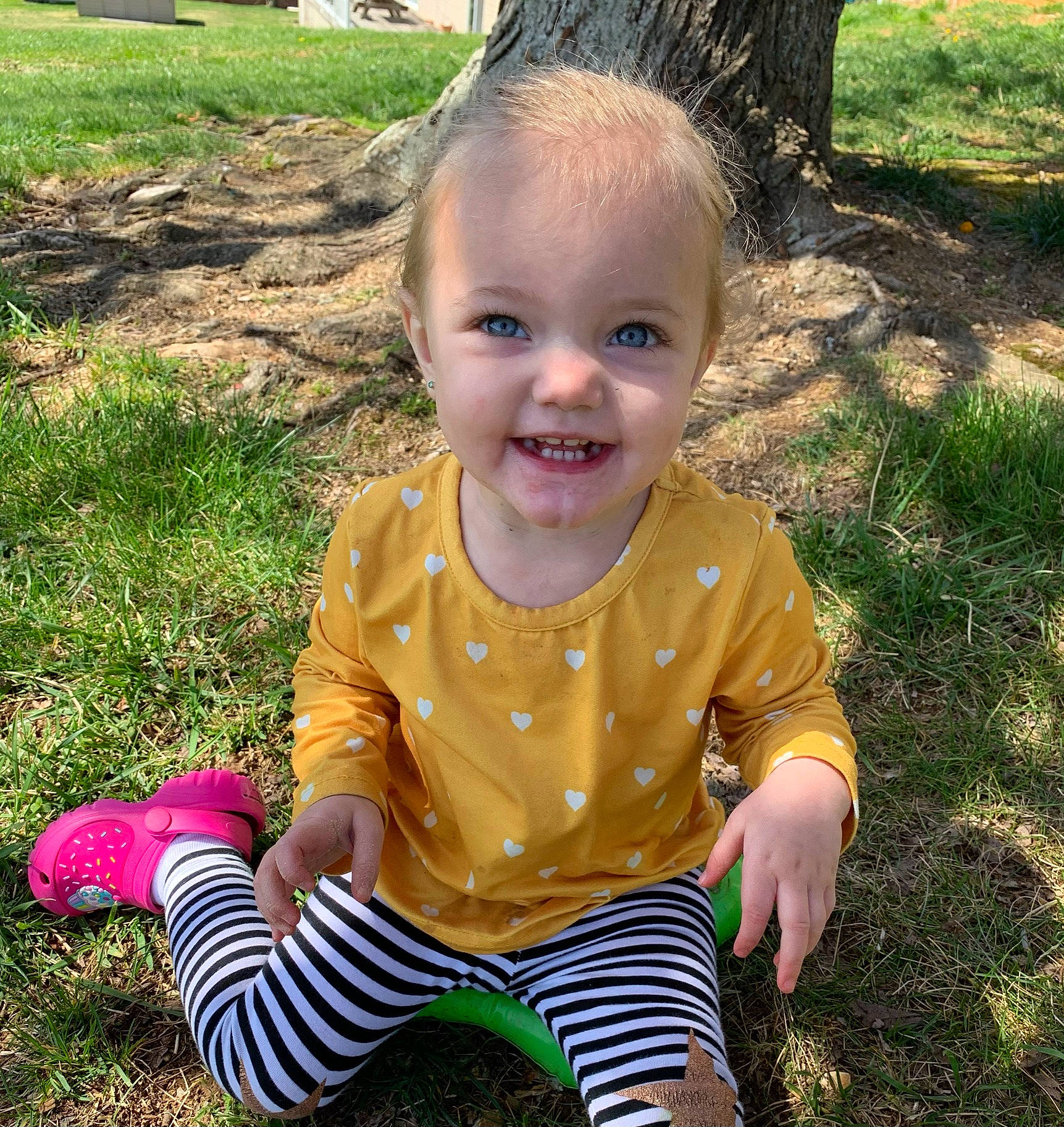 Rowan joined the competition — help win amazing prizes! baby_toddler_clothing, cheek, eye, face, fun, grass, grass_family, happy, head, iris, joy, mammal, people_in_nature, person, photograph, plant, sleeve, smile, summer, sunlight