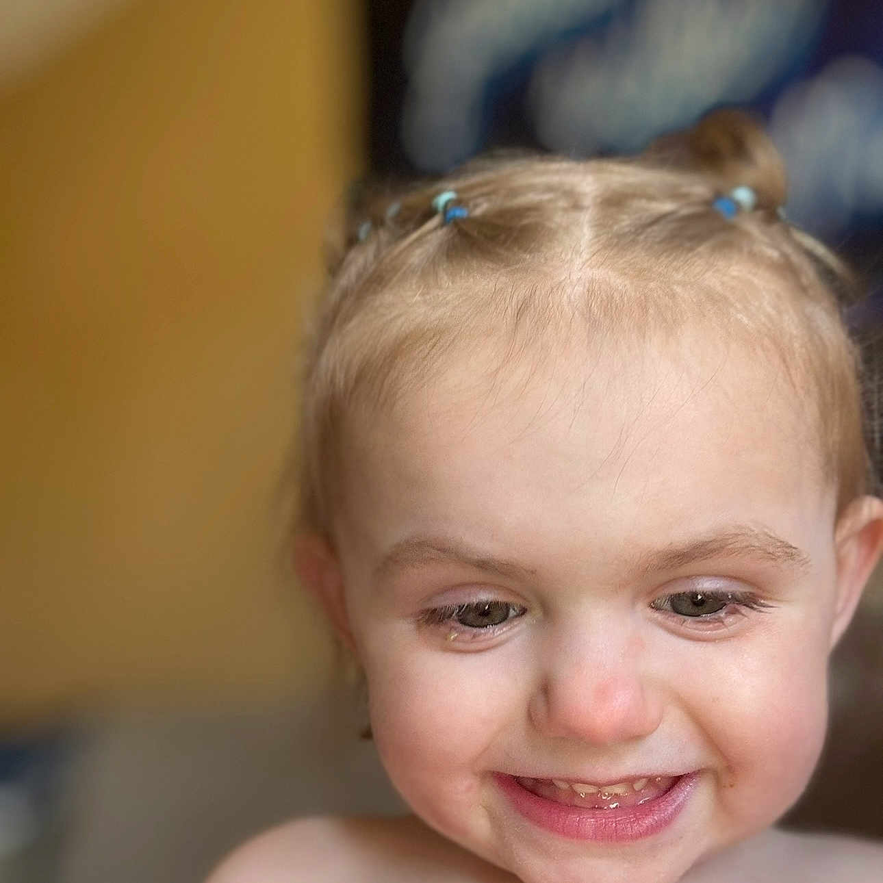 Oakleigh is registered to the contest to win money with this photo: accessories, baby, blonde, bodypart, clothing, dress, face, finger, hair, hand, happy, head, jewelry, laughing, mouth, person, photography, portrait, smile, teeth