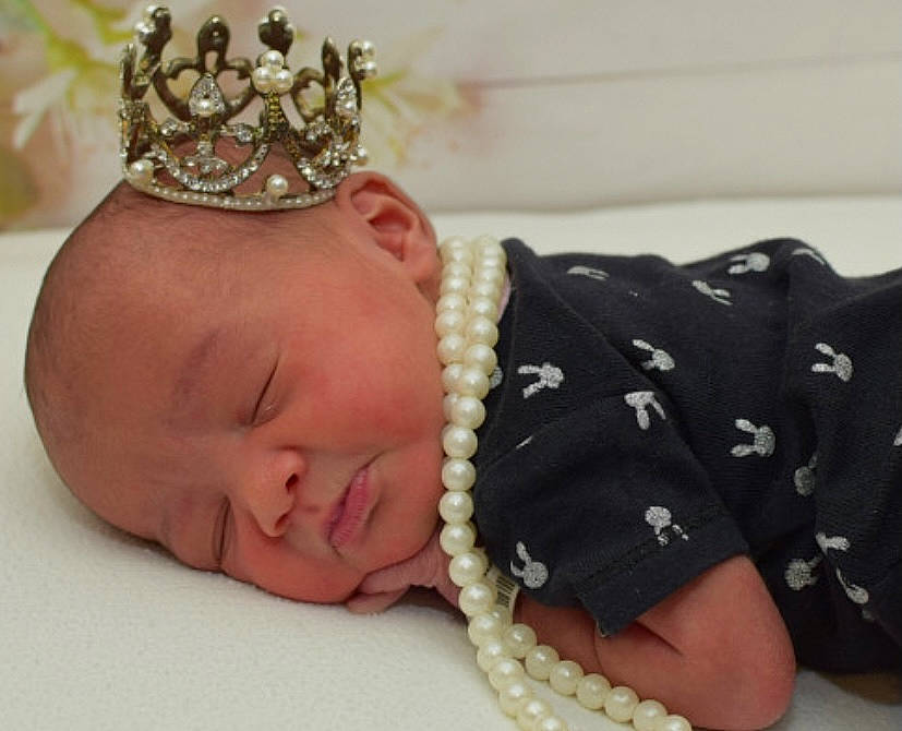 De Lani joined the competition — help win amazing prizes! baby, baby_sleeping, baby_toddler_clothing, cap, child, comfort, ear, eyelash, finger, hair_accessory, hand, headband, headgear, headpiece, jewellery, neck, pearl, person, skin, textile