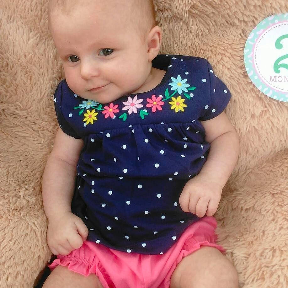 Isabella is registered to the contest to win money with this photo: baby_products, child, design, infant, material, pattern, person, plaid, polka_dot, product, shorts, textile, toddler