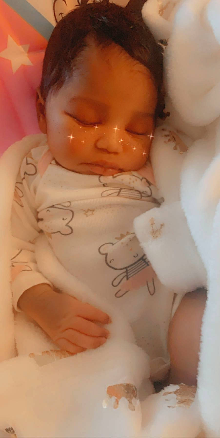 Jonayla is registered to the contest to win money with this photo: baby, cheek, child, person, skin, sleep, toddler