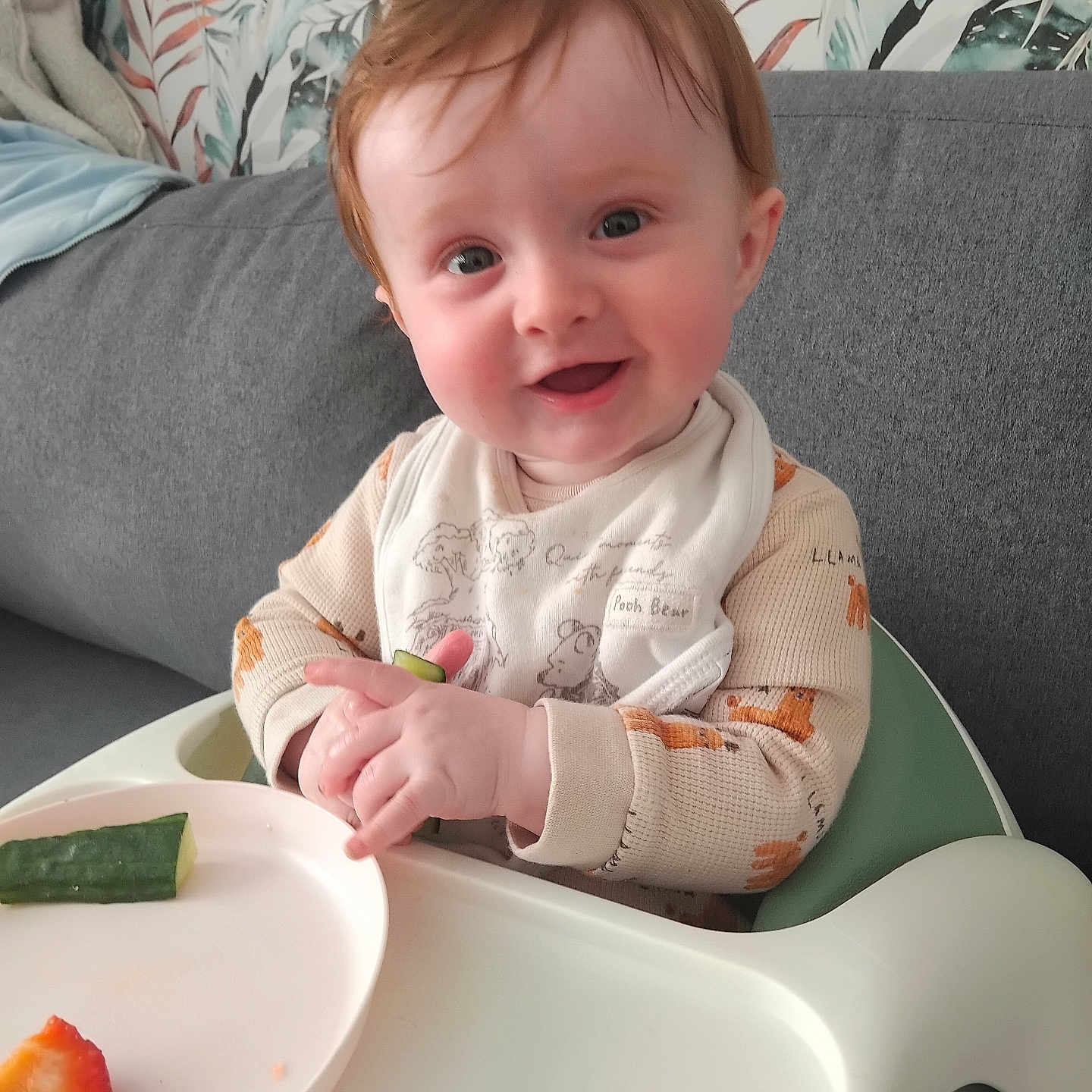 Aj Richard joined the competition — help win amazing prizes! baby, bodypart, couch, eating, face, finger, food, furniture, hand, happy, head, lunch, meal, medication, person, photography, pill, plate, portrait, smile