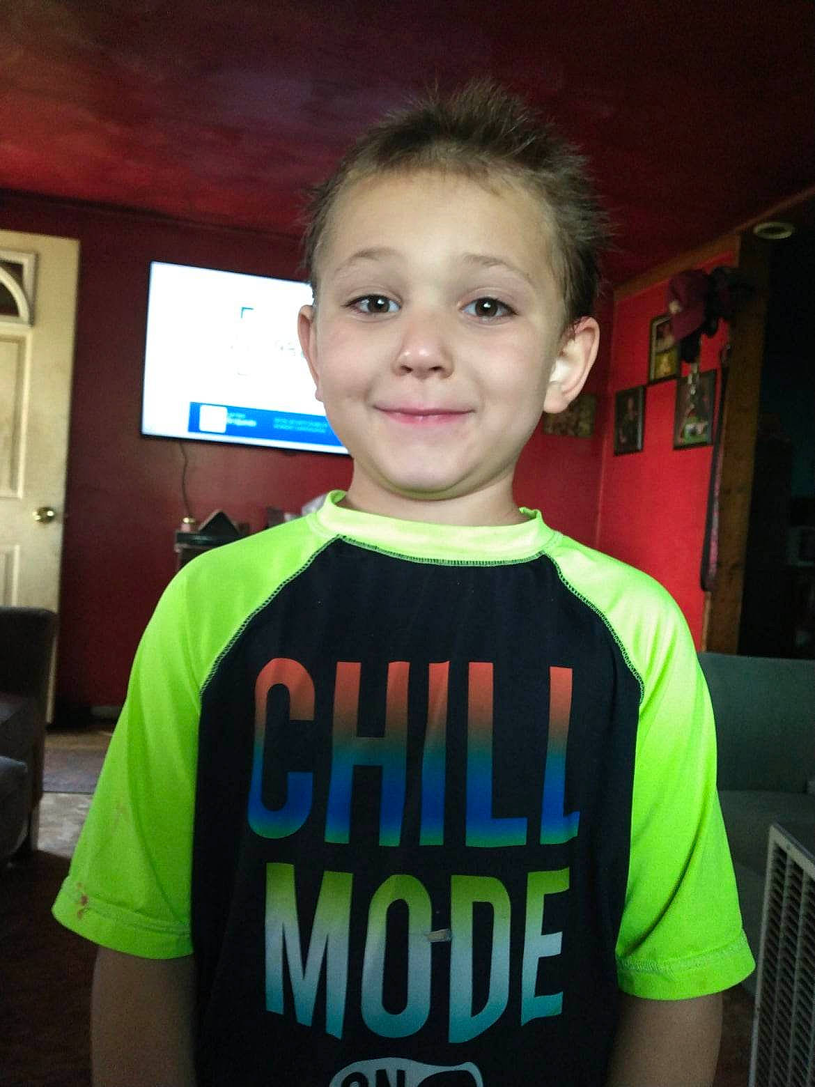 Patrick joined the competition — help win amazing prizes! active_shirt, child, chin, cool, electric_blue, eyebrow, fun, gadget, happy, jersey, joy, logo, person, recreation, room, shoulder, sleeve, smile, sportswear, standing