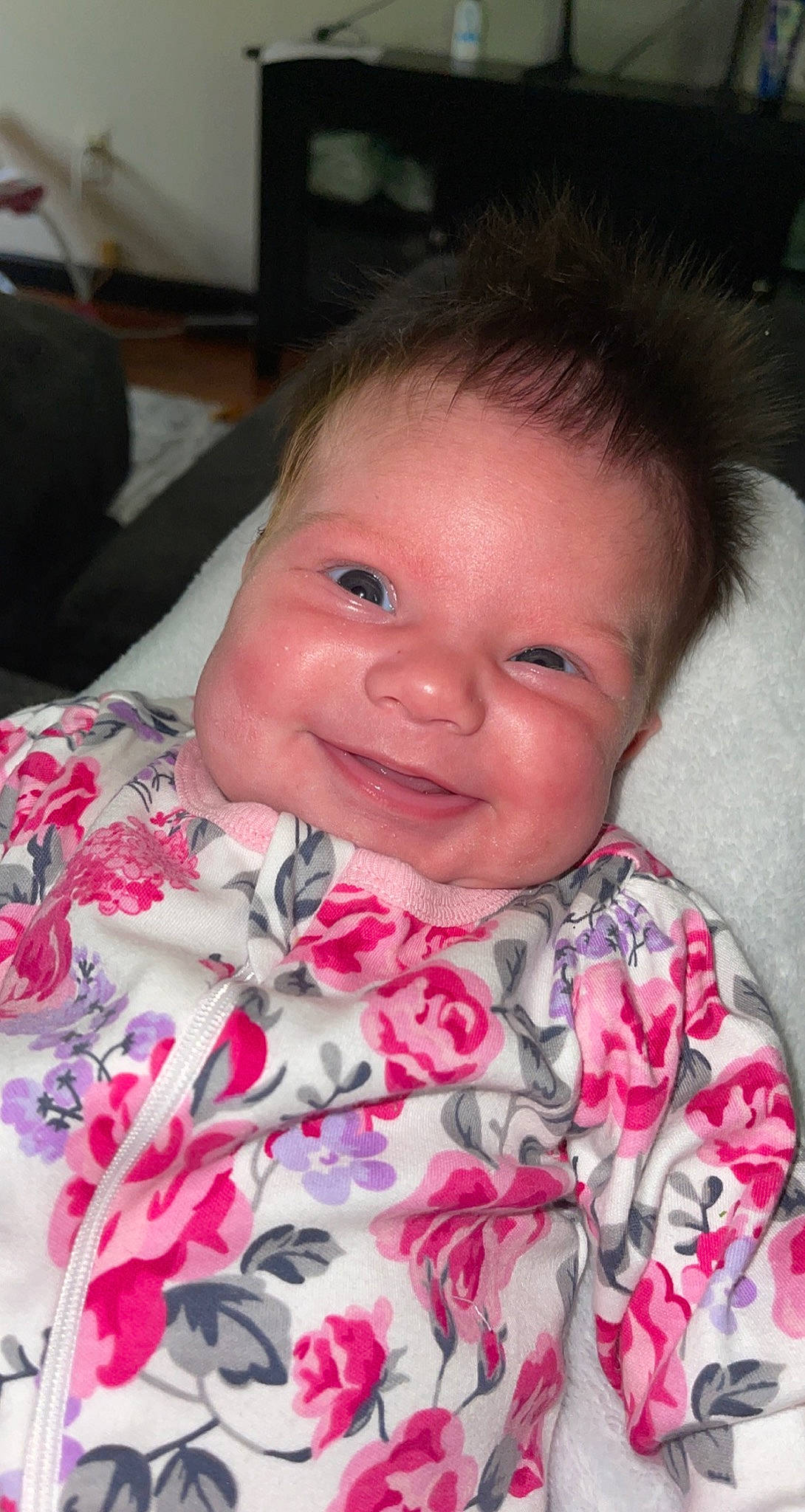 Laylah joined the competition — help win amazing prizes! baby, cheek, ear, eye, eyebrow, eyelash, finger, forehead, hairstyle, happy, human_body, iris, joy, lip, mouth, neck, nose, person, pink, skin