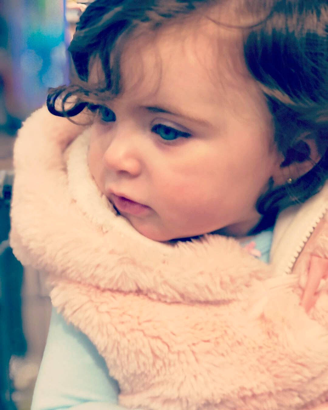 Luciana joined the competition — help win amazing prizes! baby, beauty, blue, cheek, child, chin, eye, eyebrow, face, facial_expression, forehead, hair, head, lip, nose, person, pink, skin, smile, snapshot