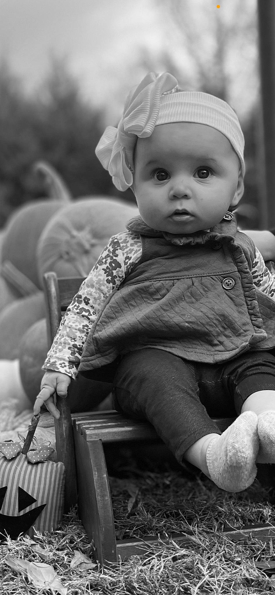 Aleia is registered to the contest to win money with this photo: baby, baby_toddler_clothing, black, black_and_white, cheek, eye, face, flash_photography, grass, happy, head, headgear, headwear, iris, outerwear, person, photograph, skin, standing, style