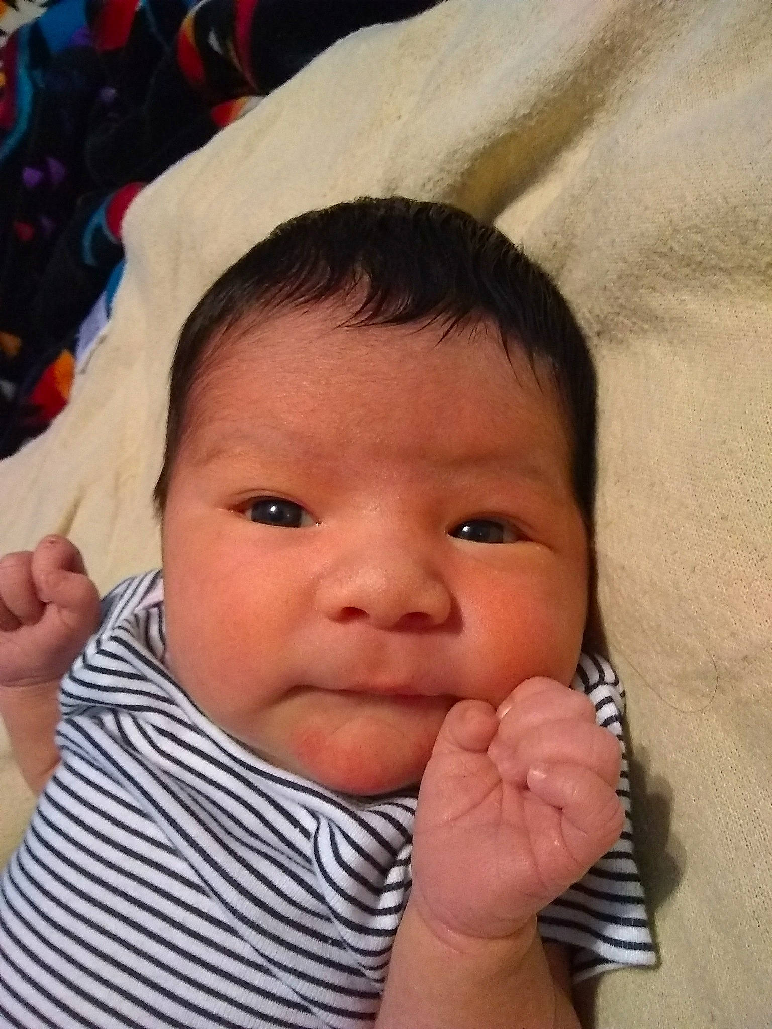 Qimina is registered to the contest to win money with this photo: boy, cheek, child, chin, ear, eye, eyebrow, face, finger, forehead, girl, hand, head, infant, lip, mouth, nose, person, skin, smile