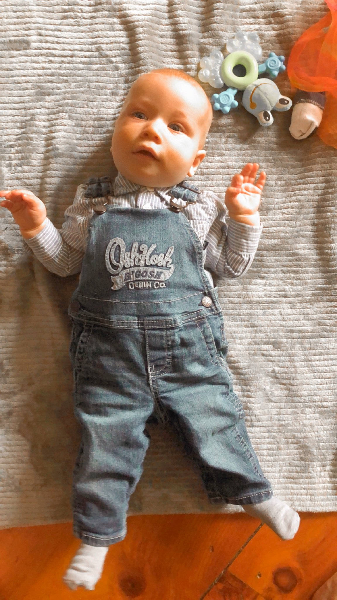 Julien joined the competition — help win amazing prizes! baby, child, overall, person, play, toddler, toy