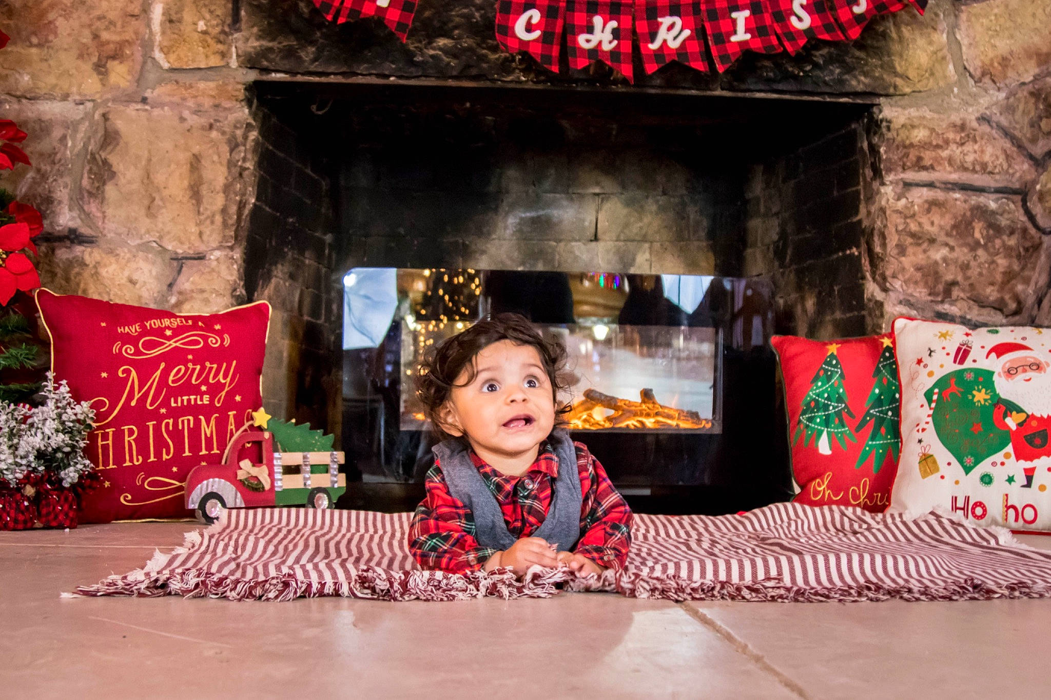 Amarion joined the competition — help win amazing prizes! child, christmas, holiday, interior_design, person, room, surprise
