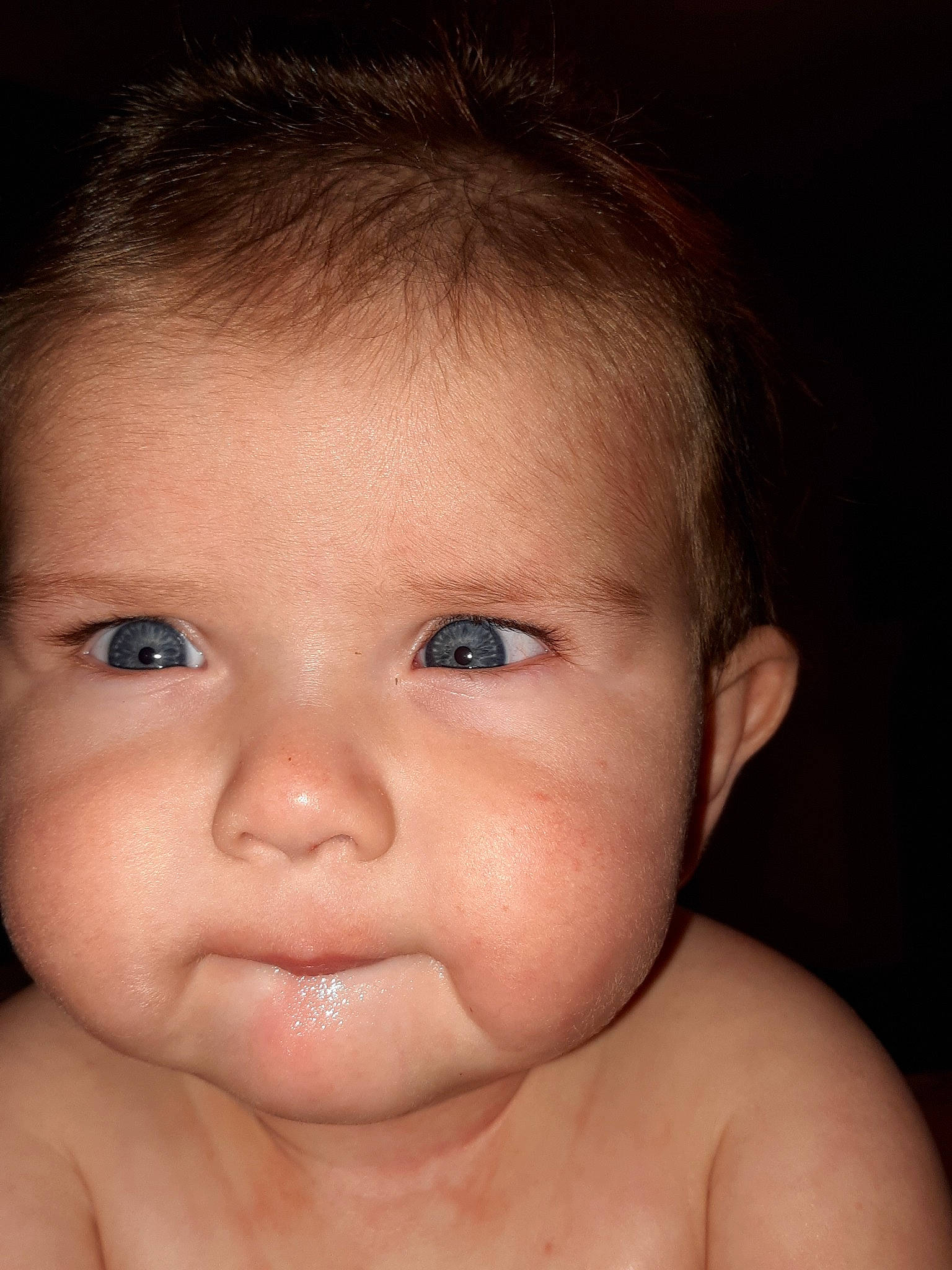 Arturo is registered to the contest to win money with this photo: baby, baby_making_funny_faces, beauty, cheek, child, chin, close_up, ear, eye, eyebrow, face, facial_expression, forehead, head, iris, lip, mouth, nose, organ, person