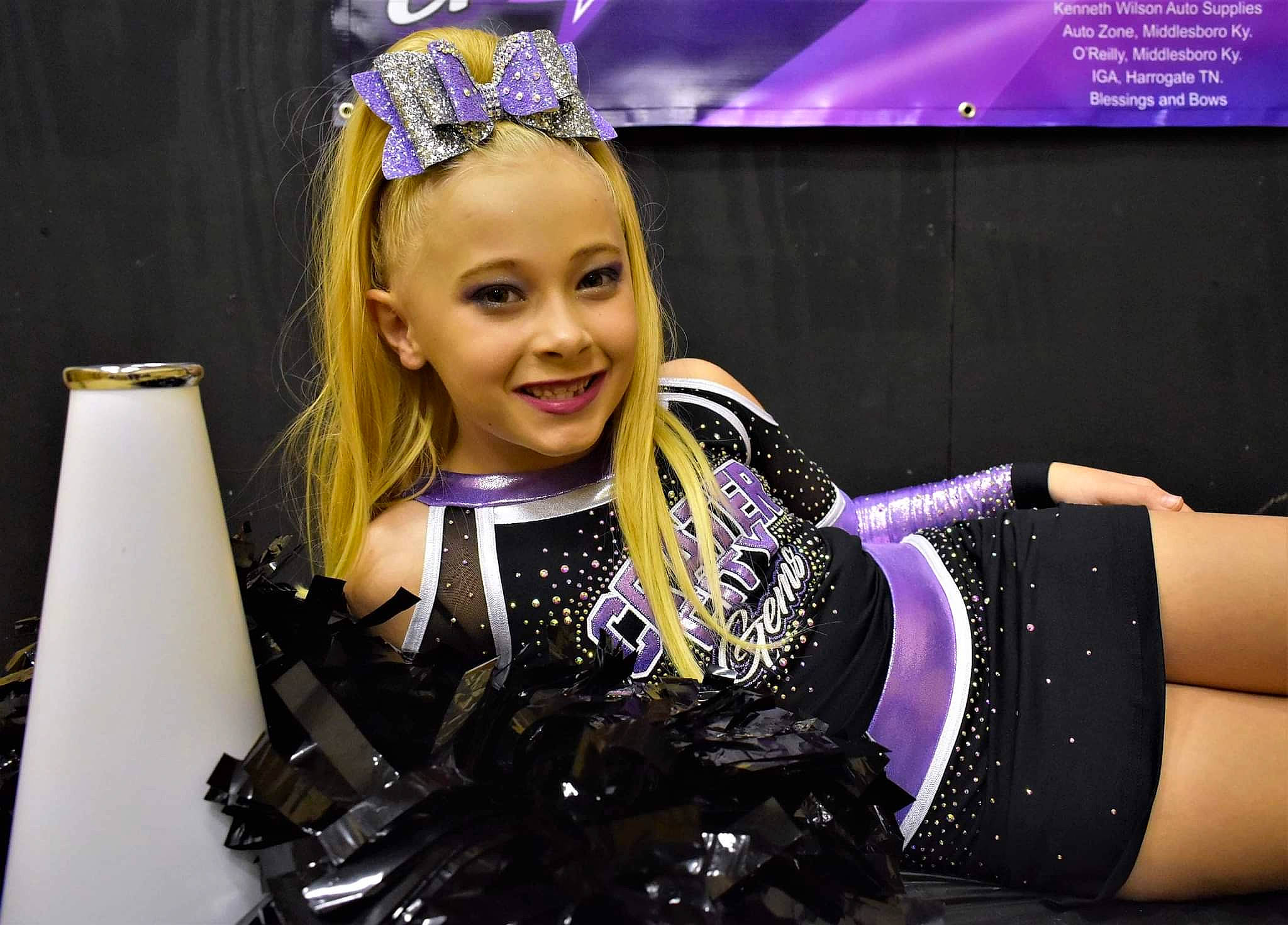 Megan joined the competition — help win amazing prizes! arm, dancer, electric_blue, entertainment, event, fashion_accessory, fashion_design, fun, glove, happy, human_body, jewellery, joy, makeover, necklace, performance, performing_arts, person, purple, sleeve