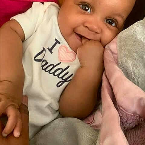 Kamille is registered to the contest to win money with this photo: arm, baby, birth, cheek, child, daughter, face, finger, gesture, hand, human, joy, leg, love, muscle, nose, person, skin, smile, toddler