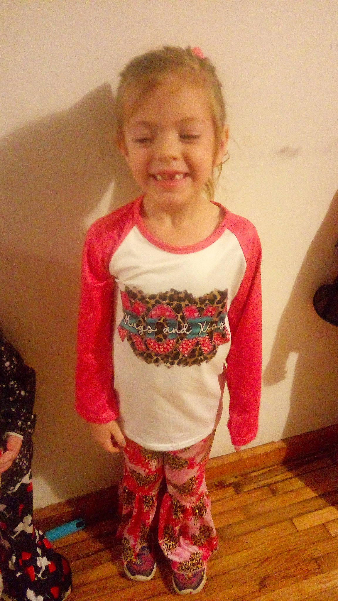 Noelle joined the competition — help win amazing prizes! active_pants, baby_toddler_clothing, child, face, facial_expression, hair, hairstyle, happy, joy, neck, pattern, person, pink, shoulder, skin, sleeve, smile, thigh, toddler, trunk