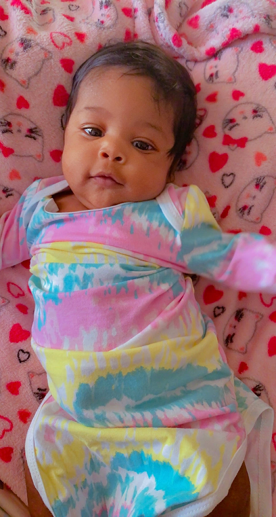 Emani joined the competition — help win amazing prizes! baby, baby_toddler_clothing, cheek, dress, eye, eyebrow, eyelash, face, hair, happy, head, iris, lip, neck, nose, person, pink, skin, sleeve, smile