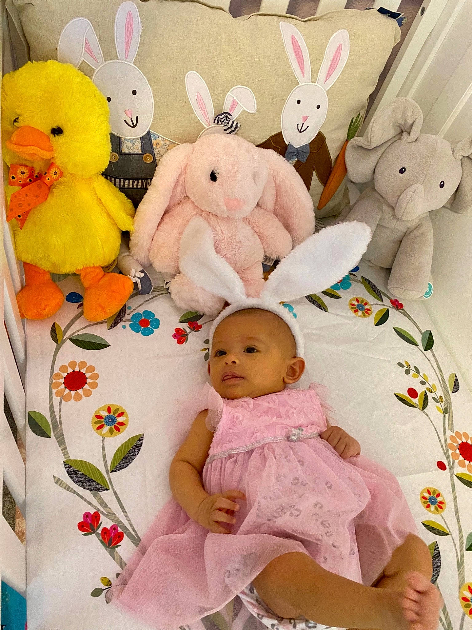 Miya joined the competition — help win amazing prizes! baby, baby_products, baby_toddler_clothing, baby_toys, bedding, child, comfort, event, happy, linens, pattern, peach, person, photograph, pink, plush, room, stuffed_toy, textile, toy