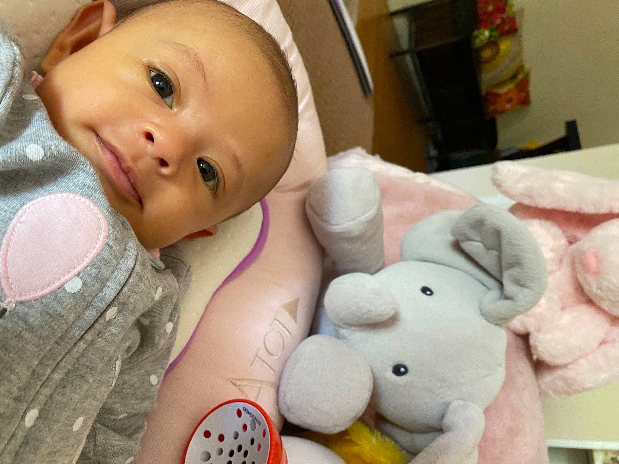 Miya joined the competition — help win amazing prizes! baby, baby_products, cheek, child, drinkware, ear, eyelash, finger, happy, headgear, mouth, nose, person, room, service, skin, smile, stuffed_toy, thumb, toddler