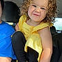 Hazel joined the competition — help win amazing prizes! backseat, black_leggings, candid, car_interior, child, curly_hair, cute, family, happy, legs, person, portrait, sandals, seat, smile, sunlight, toddler, white_shoes, window, yellow_dress