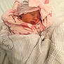 Rylee joined the competition — help win amazing prizes! newborn, baby, sleeping, blanket, pink, headwrap, bow, cozy, infant, soft, cute, child, portrait, resting, peaceful, wrapped, bed, clothing, closeup, indoors