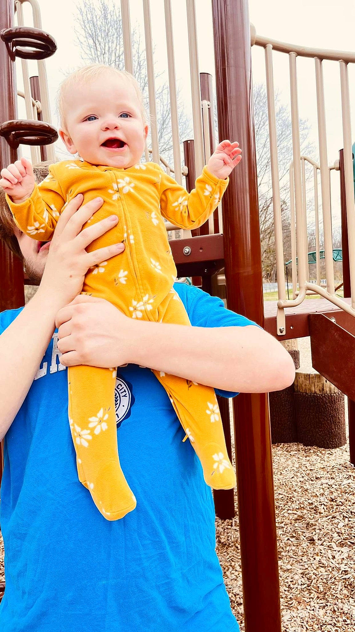 Scarlett joined the competition — help win amazing prizes! baby, baby_toddler_clothing, chair, child, electric_blue, fun, happy, human_leg, knee, leisure, orange, person, pink, sitting, skin, sleeve, smile, sportswear, t_shirt, thigh