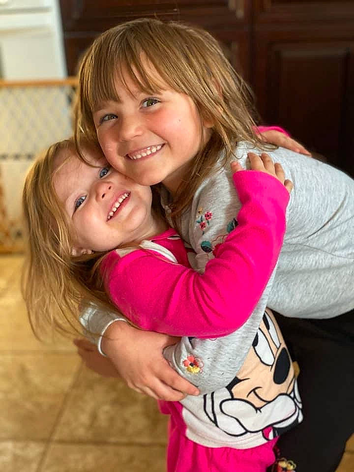 Kylee Mae joined the competition — help win amazing prizes! abdomen, blond, brown_hair, cheek, child, event, finger, fun, gesture, happy, hug, iris, joint, joy, long_hair, mammal, person, pink, skin, smile