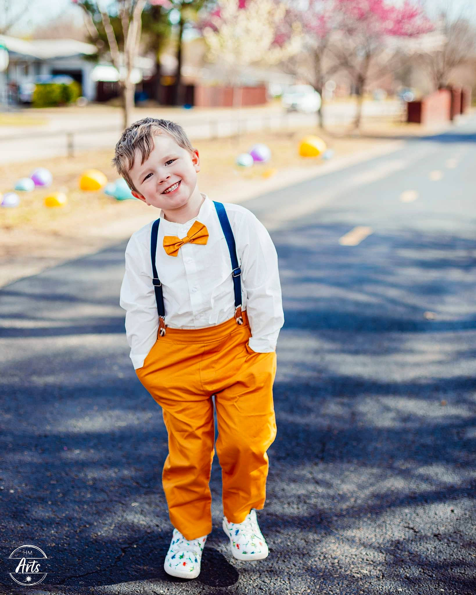 Reed is registered to the contest to win money with this photo: asphalt, child, electric_blue, event, flash_photography, formal_wear, fun, happy, joy, leisure, orange, person, recreation, road, sleeve, smile, spring, street, toddler, tree