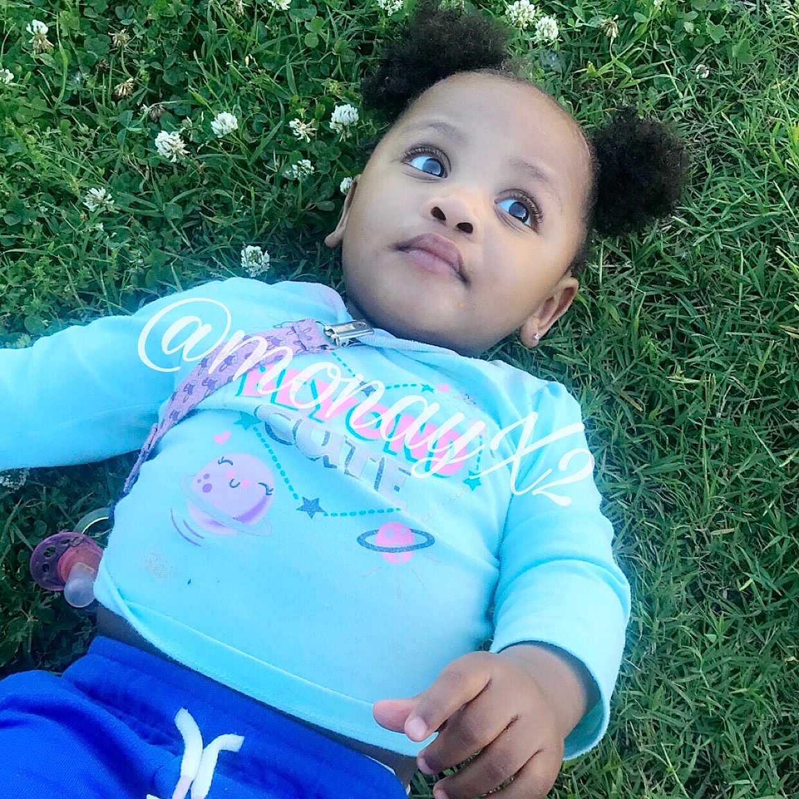 Arés Monay joined the competition — help win amazing prizes! baby, child, grass, green, person, plant, play, smile, toddler