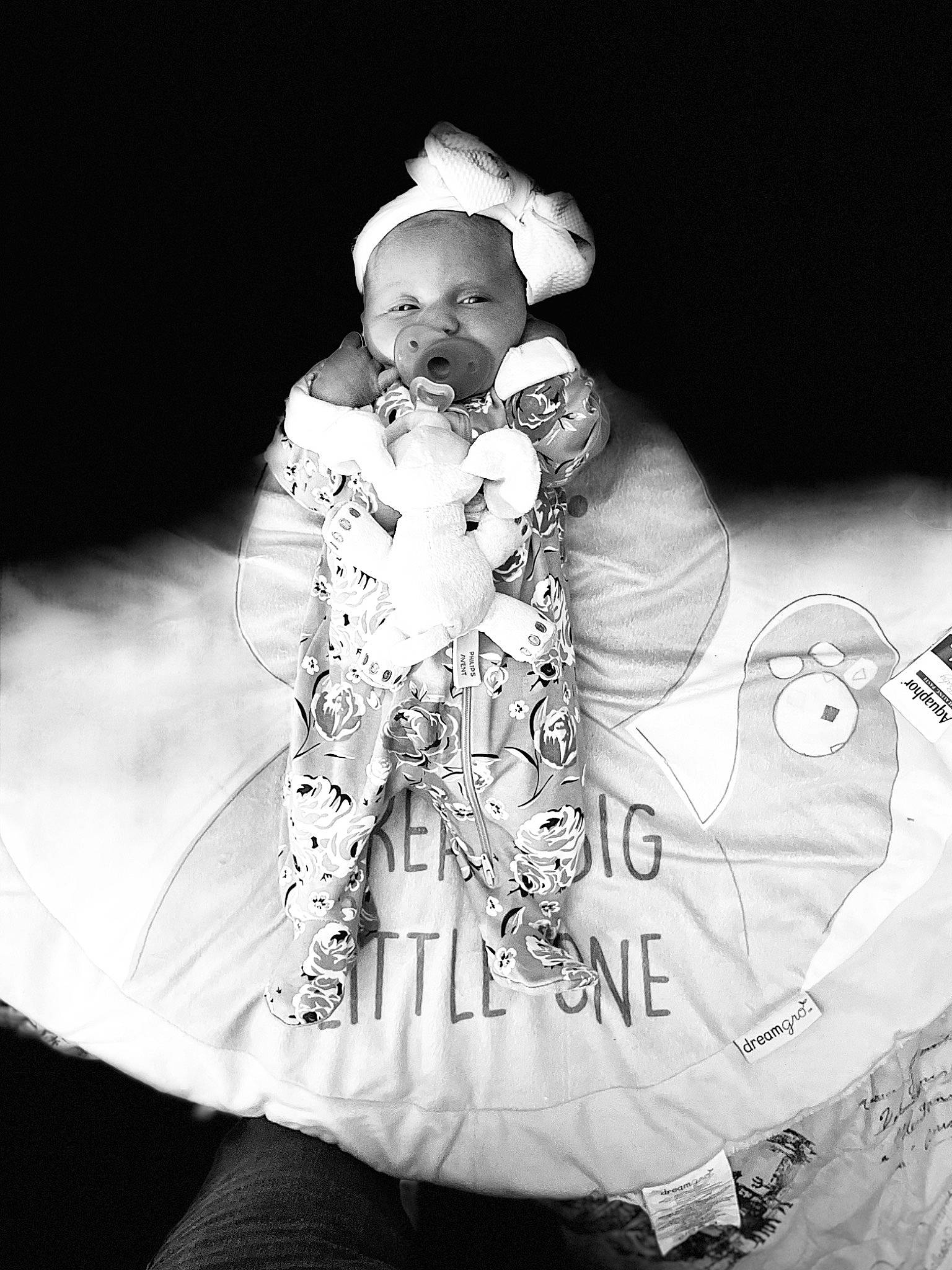 Harleigh Elizabeth is registered to the contest to win money with this photo: art, baby, black, black_and_white, darkness, event, fashion_accessory, fashion_design, flash_photography, fun, fur, gesture, happy, headpiece, monochrome, monochrome_photography, person, sleeve, stock_photography, style