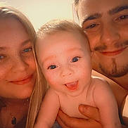 Eden participe au concours pour gagner de l'argent avec cette photo : baby, candid, child, closeup, face, family, freckles, happy, holding, indoor, joy, love, man, parent, person, portrait, skin, smile, toddler, woman