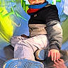 Aaron participe au concours pour gagner de l'argent avec cette photo : child, glasses, cap, playground, tunnel, shoe, sneaker, outdoor, casual_clothing, smile, scarf, jacket, pants, reflection, metal, fun, daylight, person, play, happy