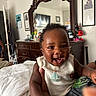 Xzavier joined the competition — help win amazing prizes! baby, bedroom, child, clothing, cute, dresser, eyebrows, eyes, face, furniture, hand, happy, indoor, mirror, nose, person, sailboat, skin, sleeveless, smiling