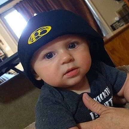 Odin joined the competition — help win amazing prizes! baby, baseball_cap, cap, child, cool, elbow, electric_blue, fashion_accessory, finger, fun, hairstyle, headgear, headwear, helmet, person, personal_protective_equipment, sitting, sleeve, sports_gear, t_shirt