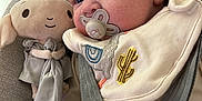 Spencer joined the competition — help win amazing prizes! baby, pacifier, bib, soft_toy, plush, baby_seat, infant, child, cute, portrait, indoor, comfort, clothing, face, young_child, baby_accessory, toy, childcare, closeup, relaxing