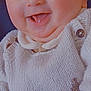 Arthur participe au concours pour gagner de l'argent avec cette photo : baby, smiling, blue_eyes, knitted_sweater, cozy, happy, infant, cute, child, portrait, closeup, face, hands, warm_clothing, indoor, joyful, adorable, skin, expression, young_child